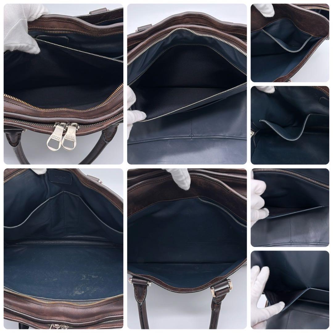 LOEWE ロエベ ビジネスバック アナグラム ブリーフケース ブラウン