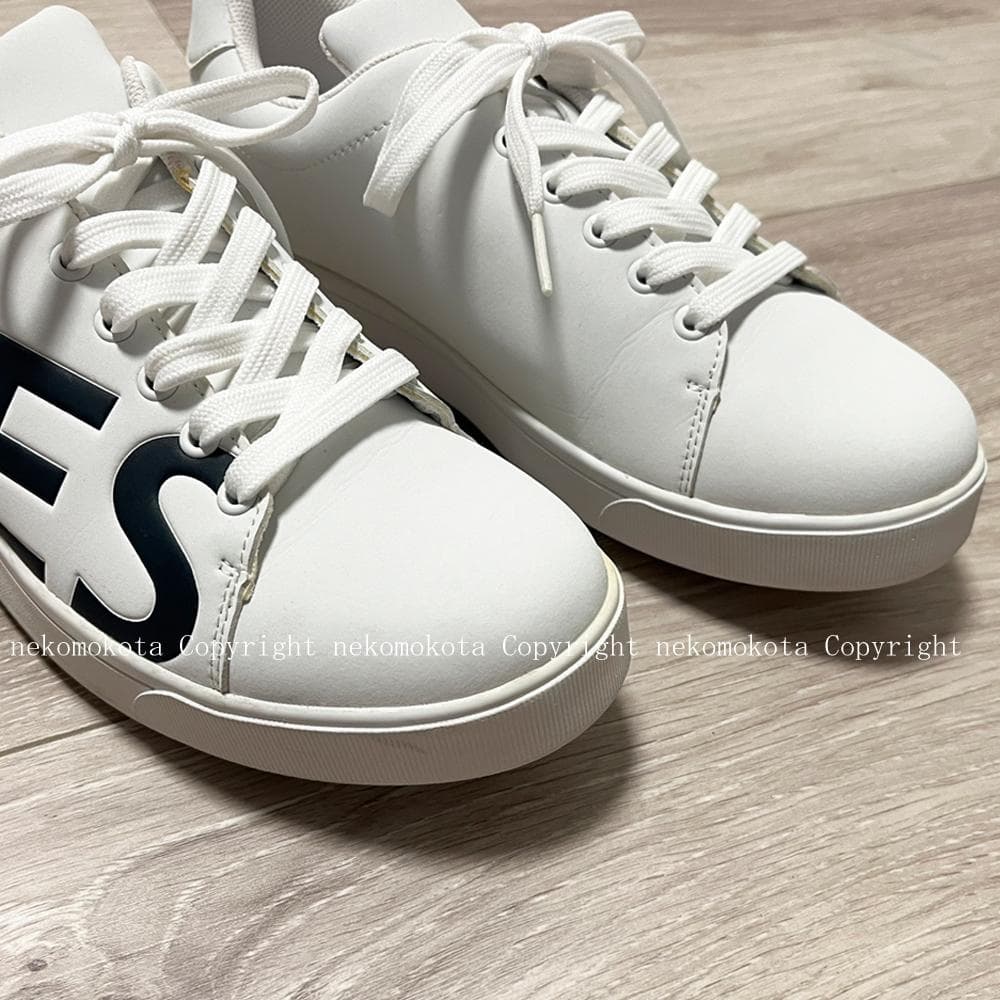 パーリーゲイツ サイドロゴ スパイク シューズ 24.5cm 白 レディース