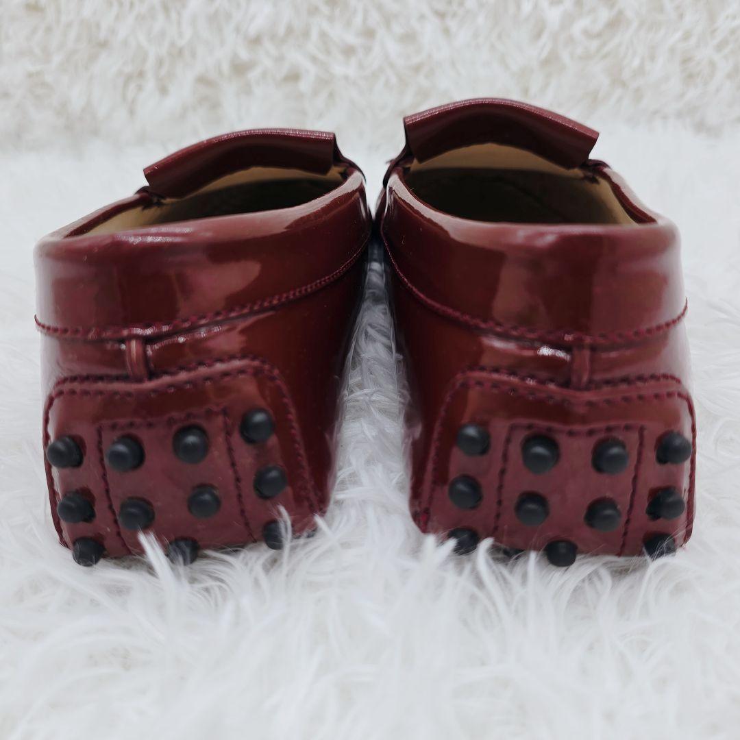 ✨超美品✨TOD'S エナメル タッセル ドライビングシューズ 24.5cm