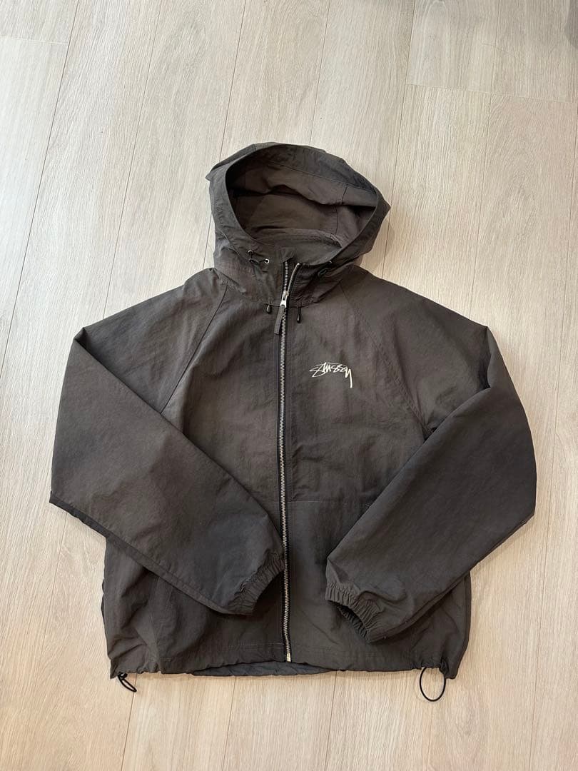 Stussy ビーチシェルジャケット 黒 ブラック 美品 サイズS