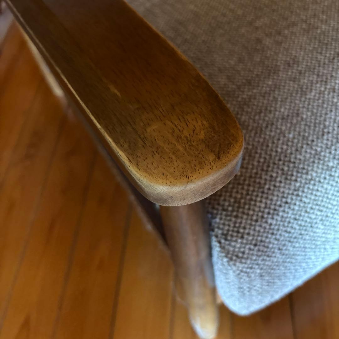 ※今月で処分します　大幅値下げ【座面カバー手洗い洗濯済み】1人掛けソファ グレー