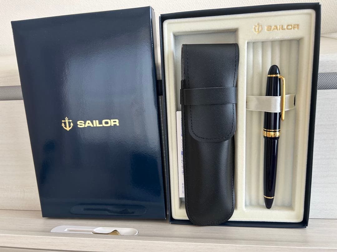 セーラー　万年筆　プロフィット　ブラック　MF ペンケース付き　セット　ギフト