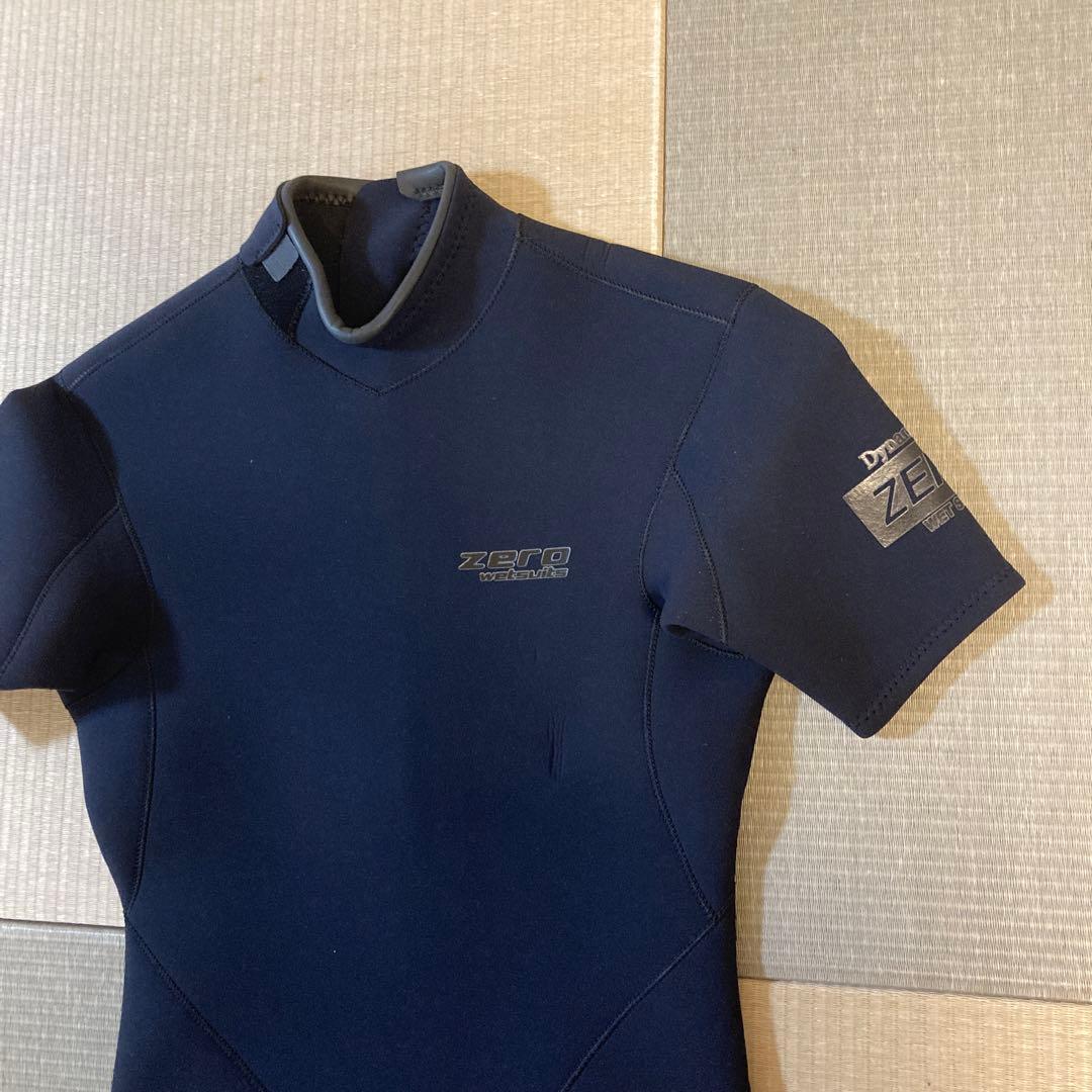 ZERO 半袖 ウェットスーツ M-L黒 ネオプレン