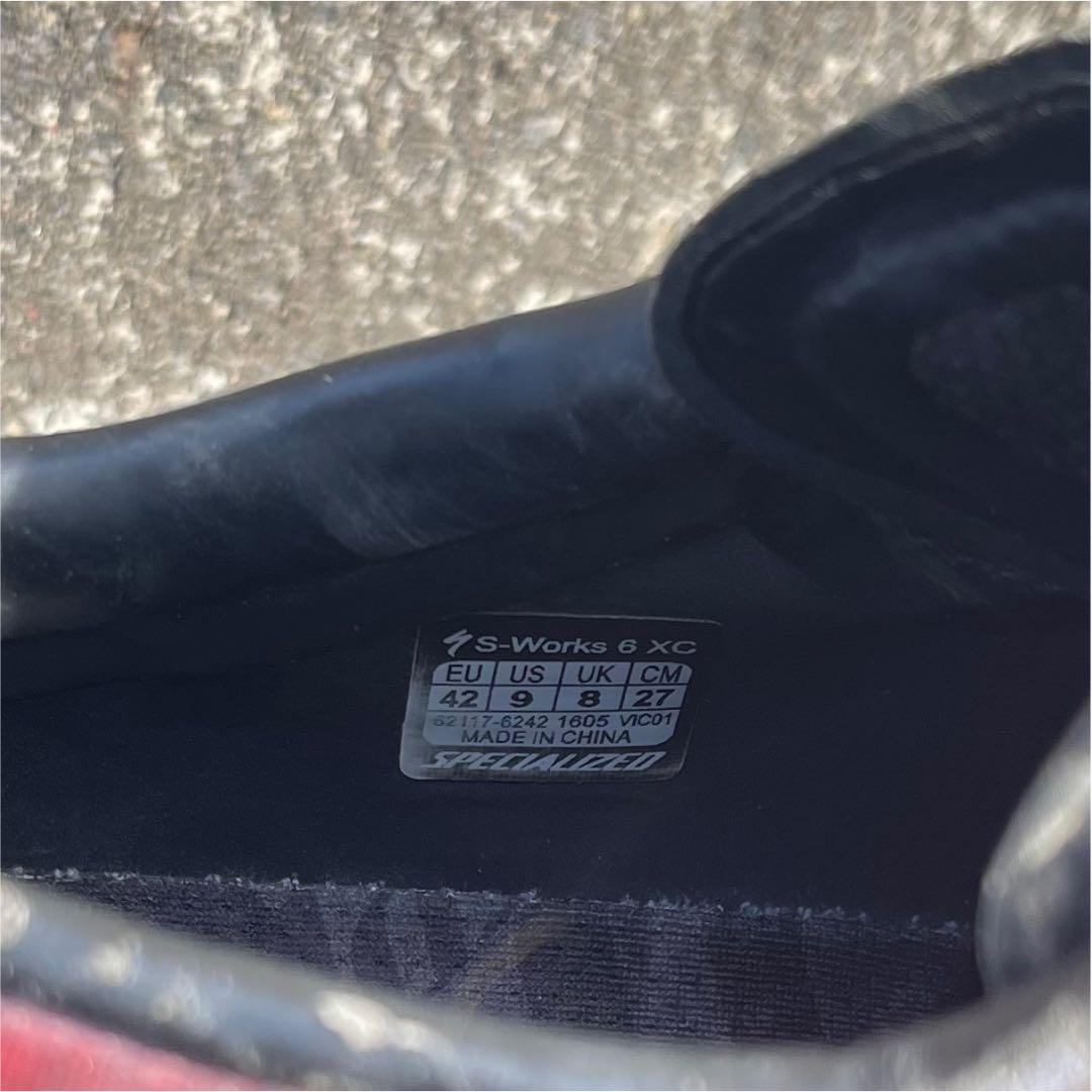 スペシャライズド s-works 6 xc 42サイズ 27.0cm