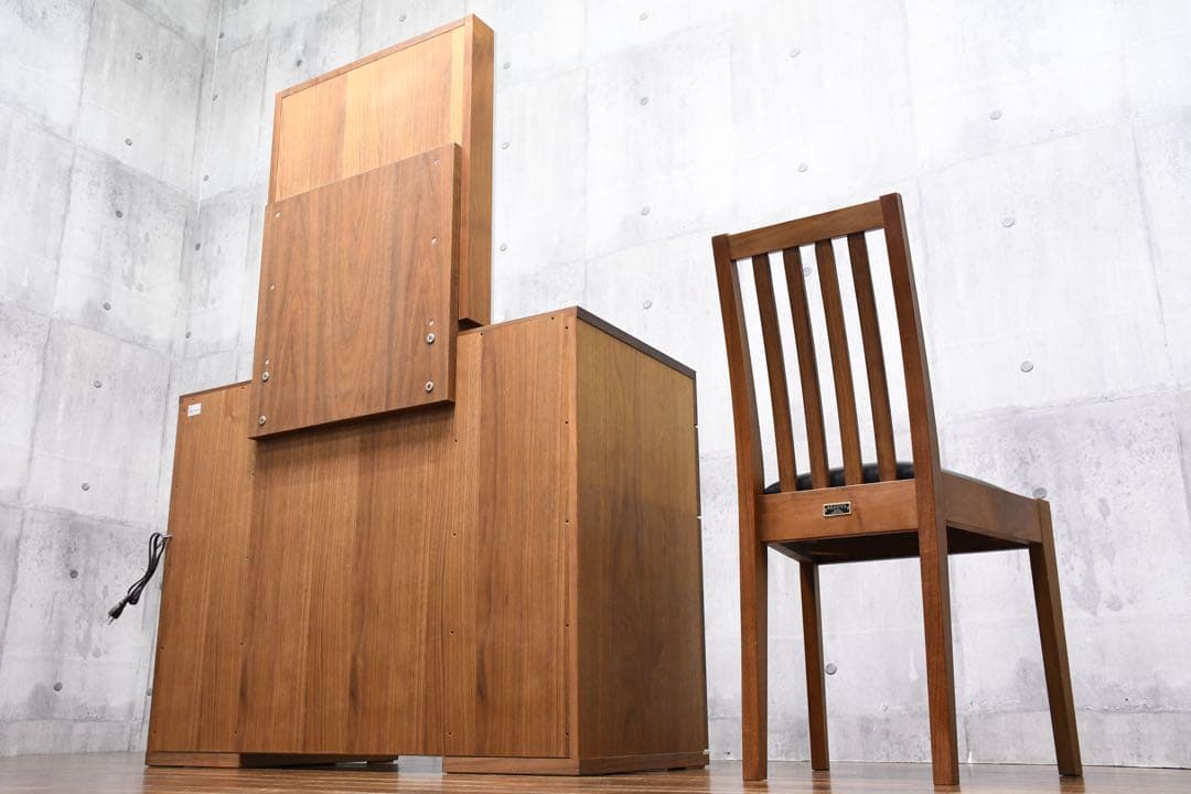 EJC13 シャルドネ ボーテ ウォールナット無垢材 ドレッサー チェア セット