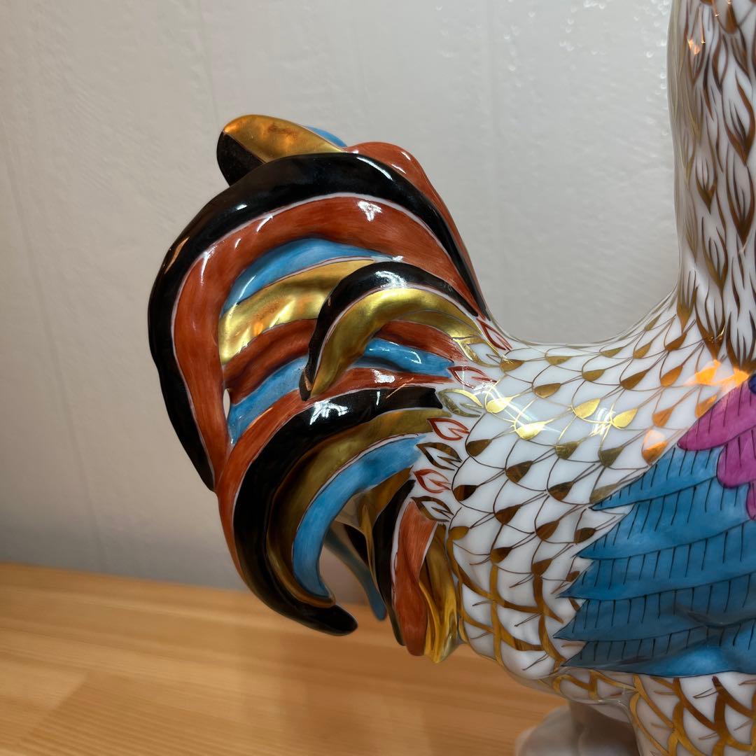 ★お値下げ終了間近★【レア】【絶版作品】【特大】ヘレンド　ニワトリ干支酉　置物