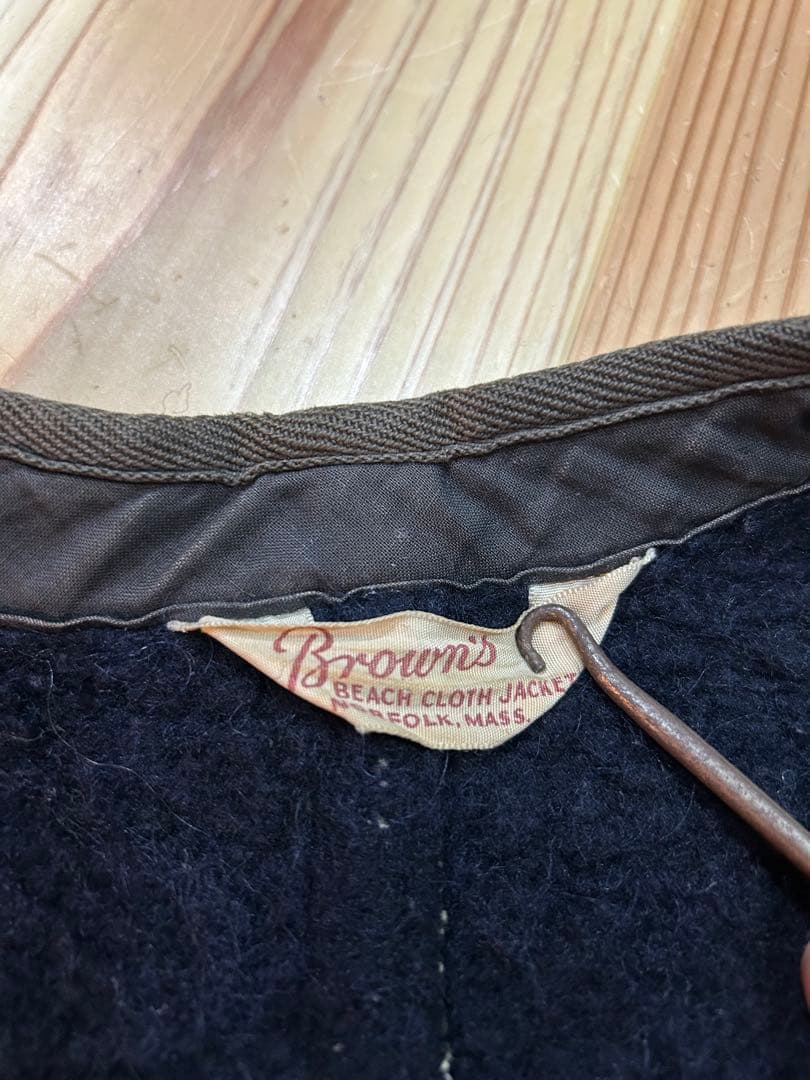４０年代　ブラウンズビーチ　ベスト　brown’s beach ビッグサイズ