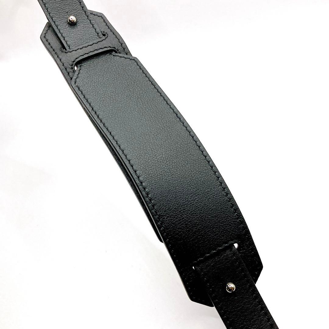 極美品✨LOEWE ロエベ ショルダーストラップ レザー ブラック アナグラム