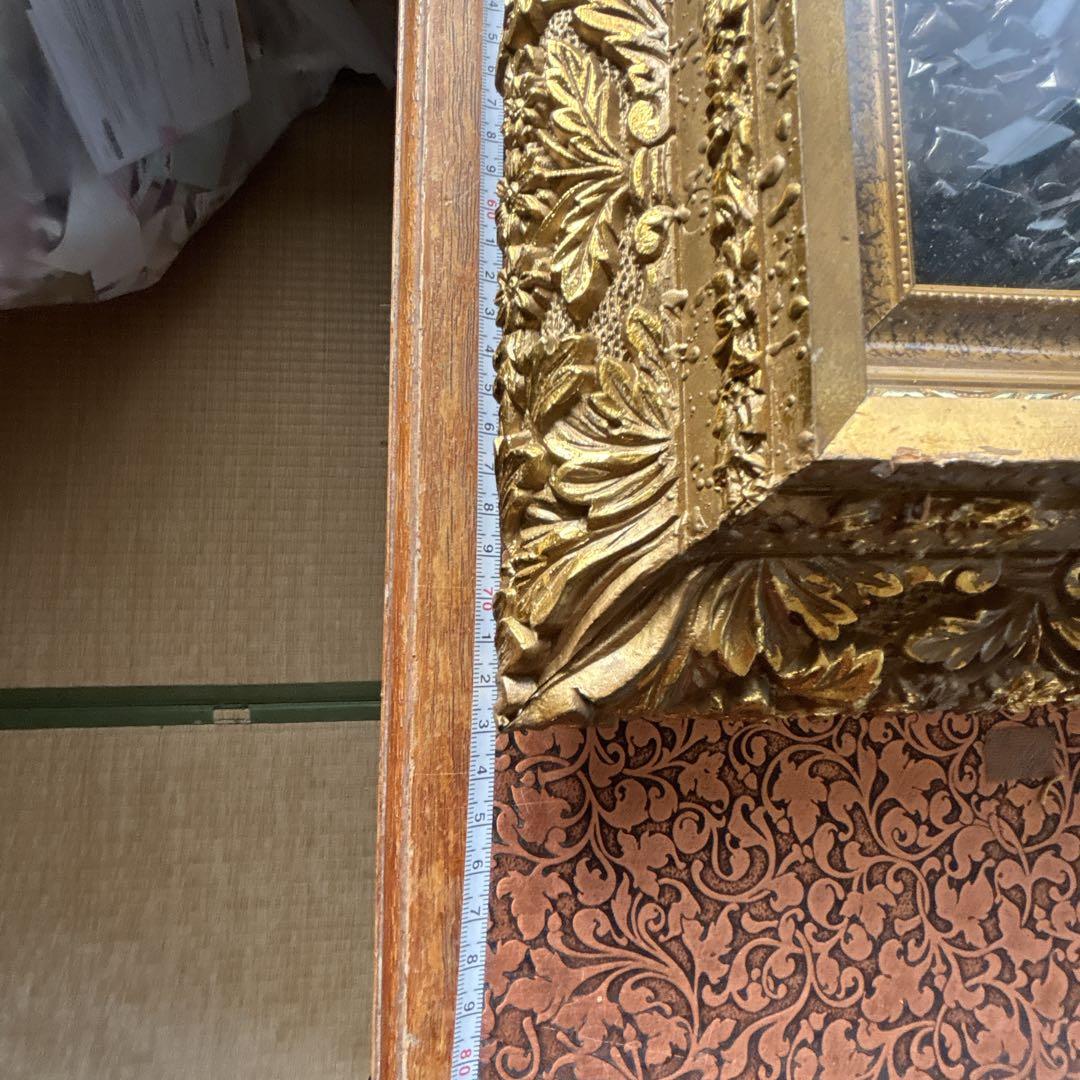 モナリザ 宝石画 絵画 金色フレーム　ストーン　希少　アンティーク