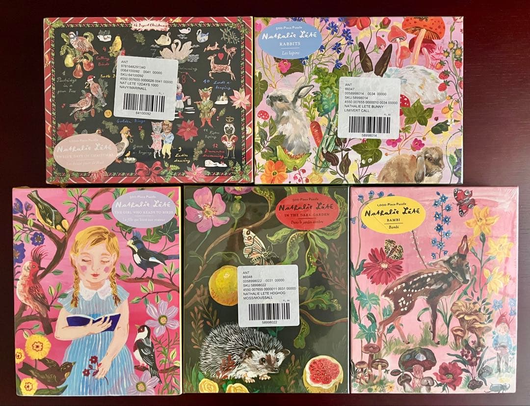 【新品•希少】ナタリーレテ パズル 5点 日本未発売 Nathalie Lete
