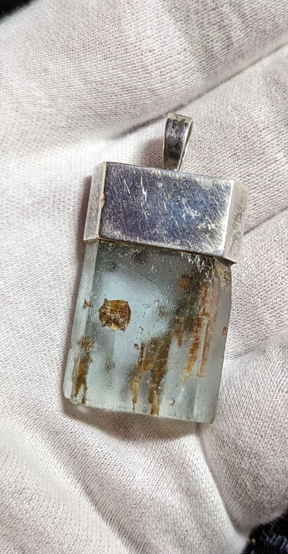 マラウイ産 アクアマリン 原石 104ct SV925