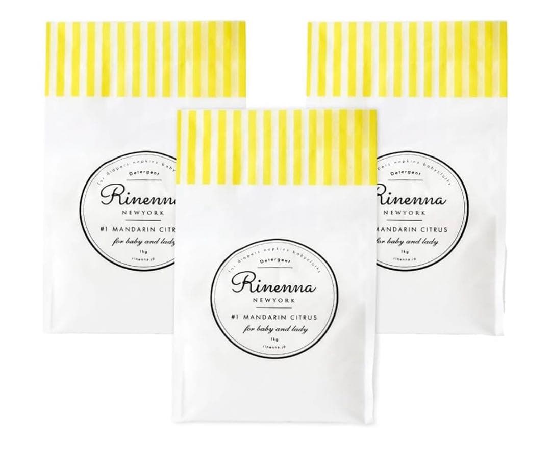 G632 リネンナ　洗濯用洗剤 マンダリンシトラスの香り 詰替袋1kg3袋