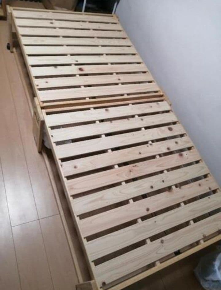 木　折りたたみベッド