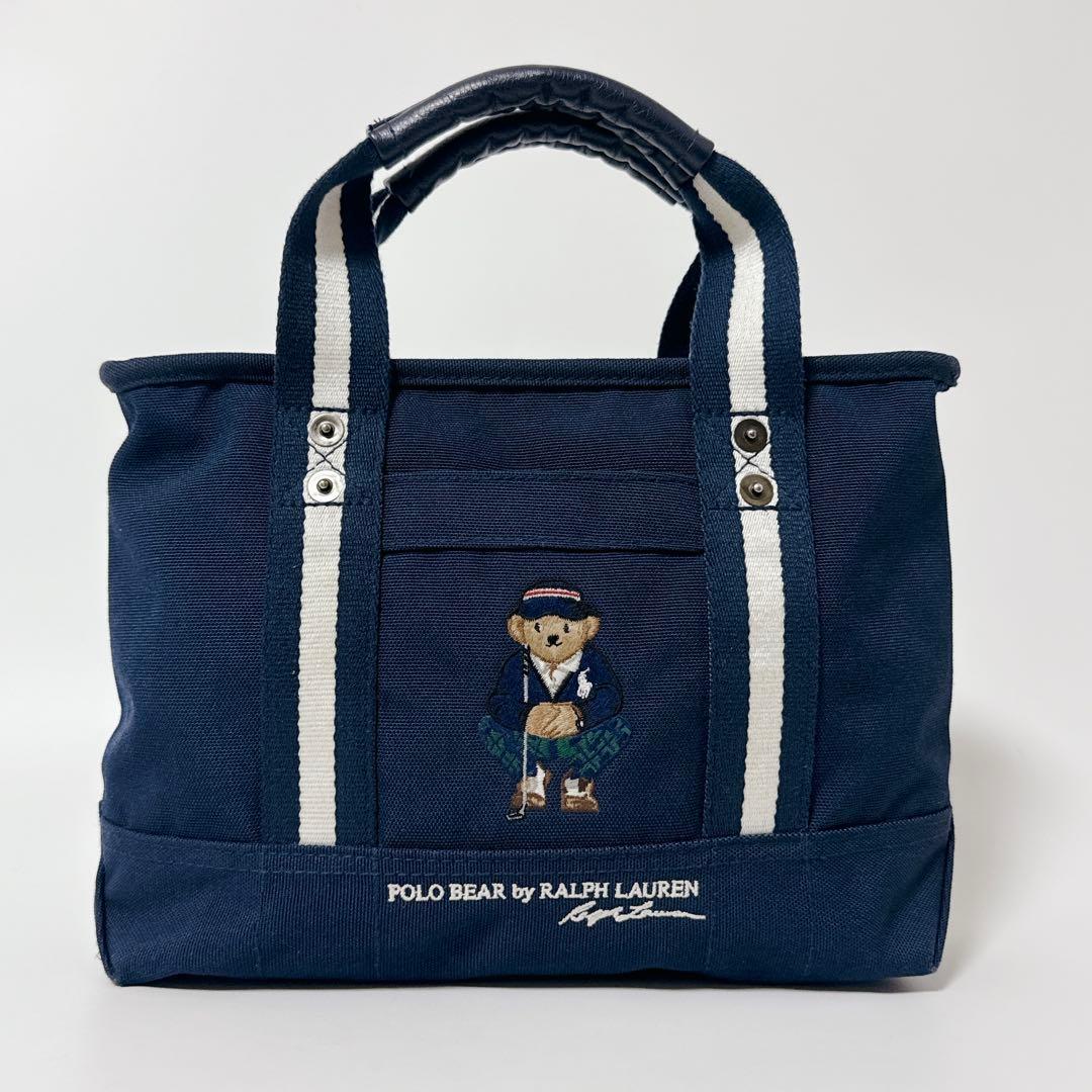 【人気商品】RALPH RAUREN ポロベア　ゴルフバッグ　トート　ネイビー