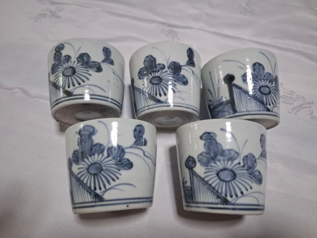 古伊万里　蕎麦猪口 　5客セット