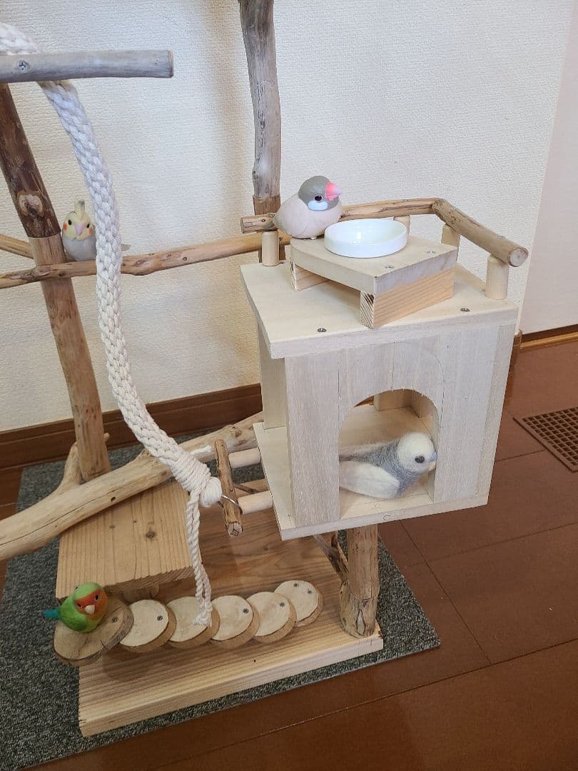 ⑥もちこオーダーページ　バードアスレチック流木　ハンドメイド