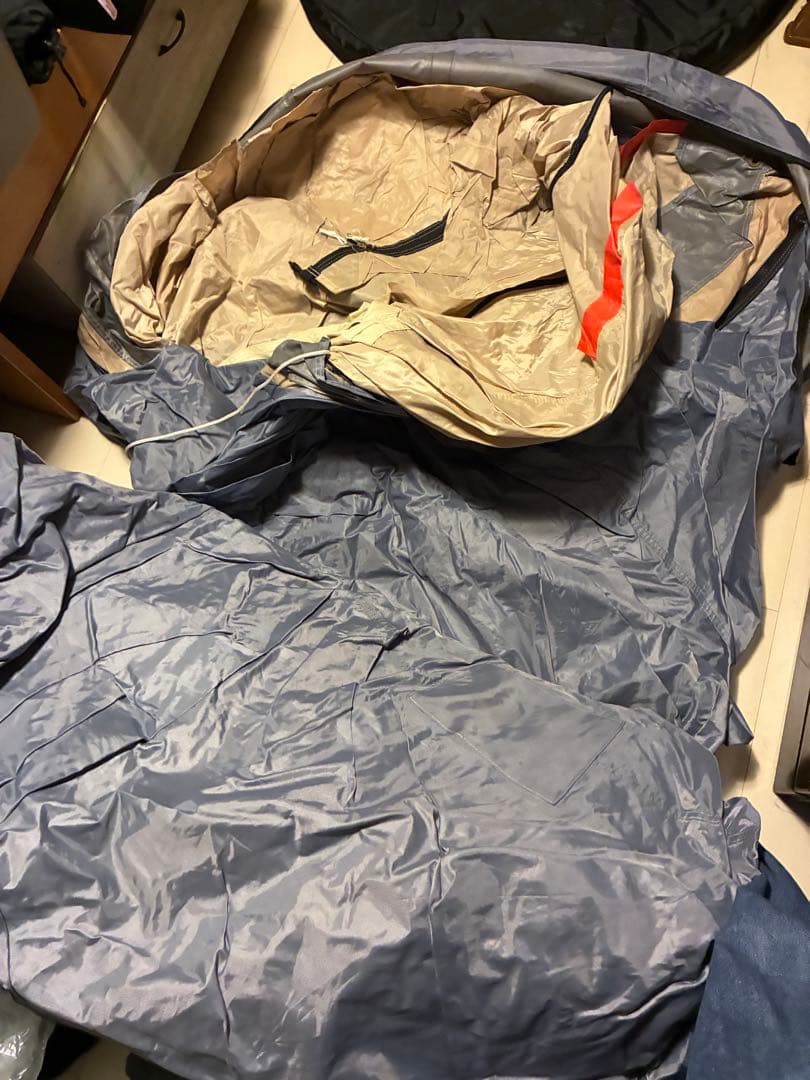 DOD タケノコテント　グランドシート付き　ベージュ　t8-495