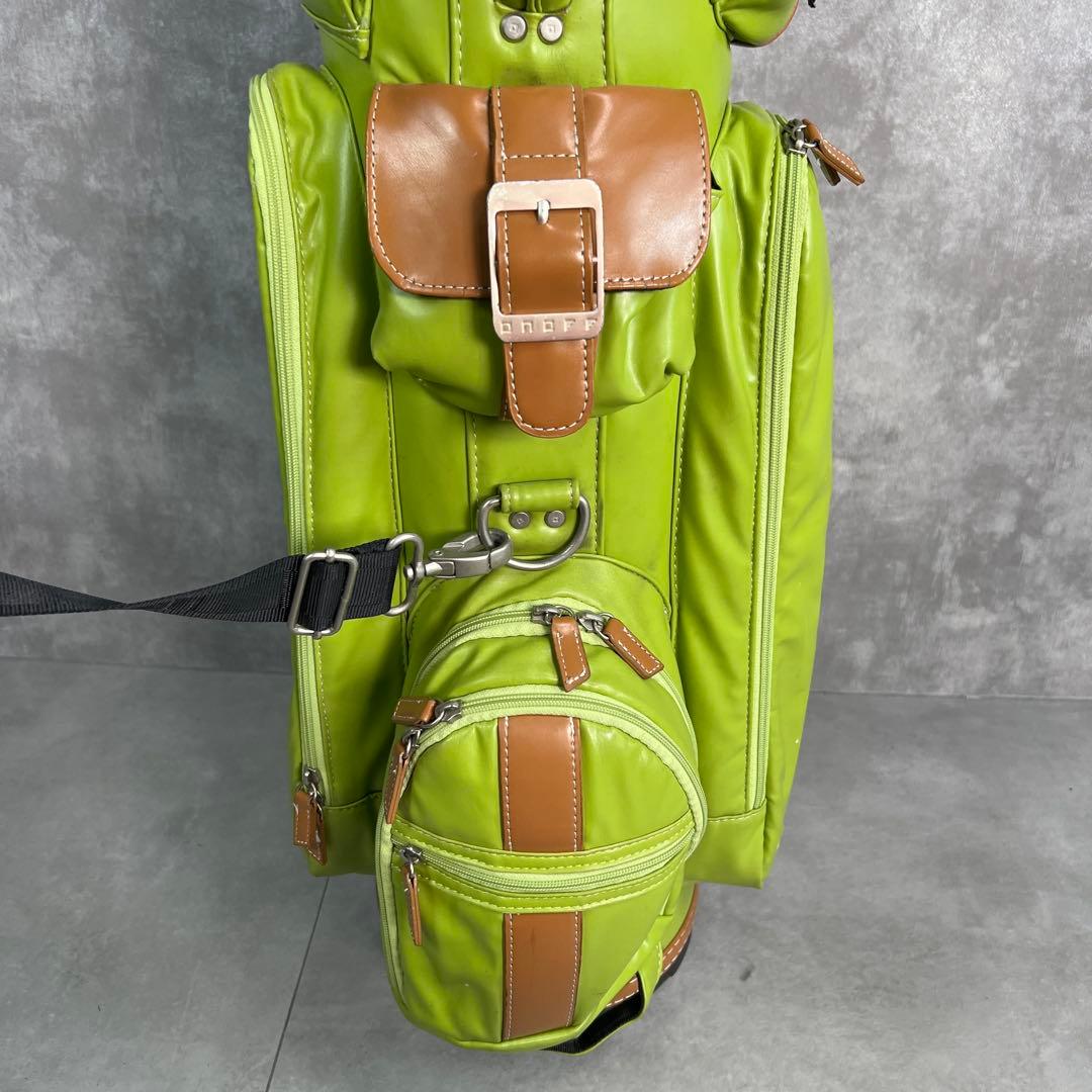 良品　オノフ　カート式キャディバッグ　5分割ポケット　メンズ　レディース