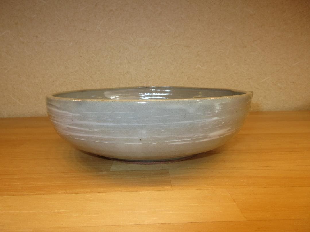 送料込【逢絢亭】茶道具 菓子鉢 京焼 刷毛目 片口の形 西村徳泉 共箱入り