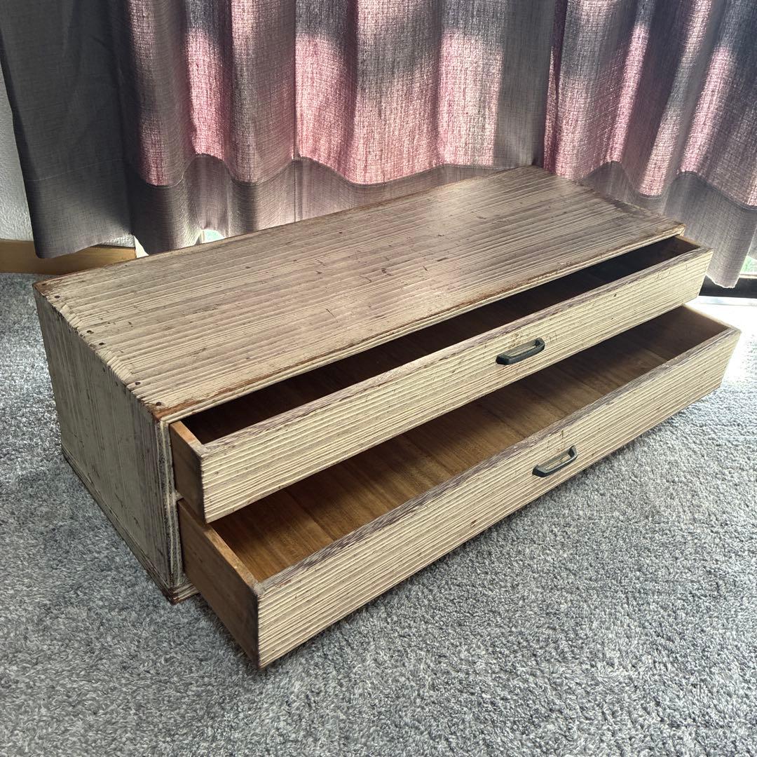 桐箪笥　桐だんす　着物たんす　和箪笥　二段　和モダン　小型サイズ