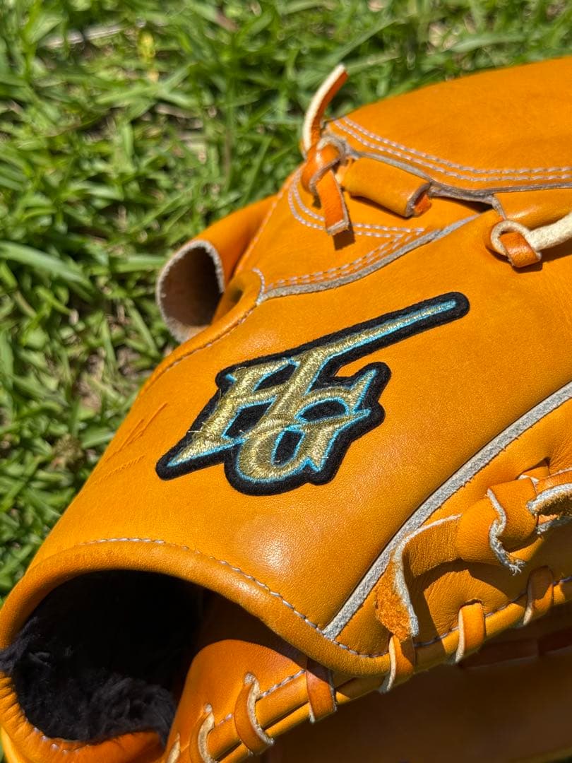 ゆず　ハイゴールド　心極　右投げ　軟式用グローブ