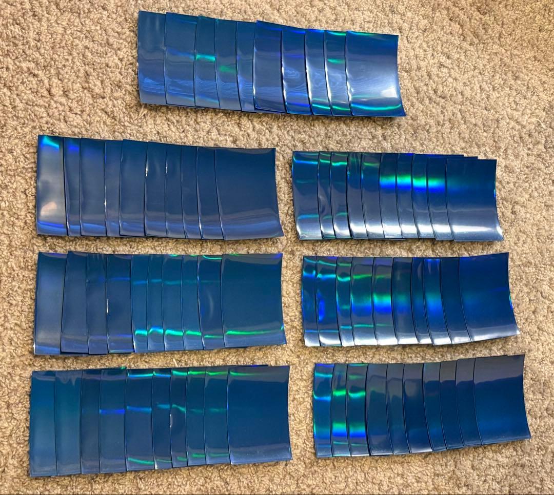 遊戯王 スリーブ 初期 ロゴ 青 ブルー 機械の叛乱 70枚