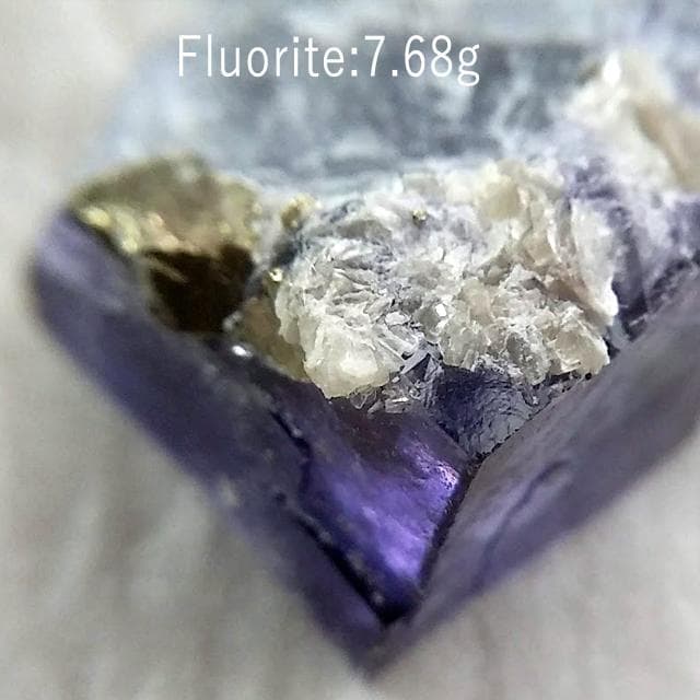 7.68g　パープルフローライト　鉱物標本　フローライト