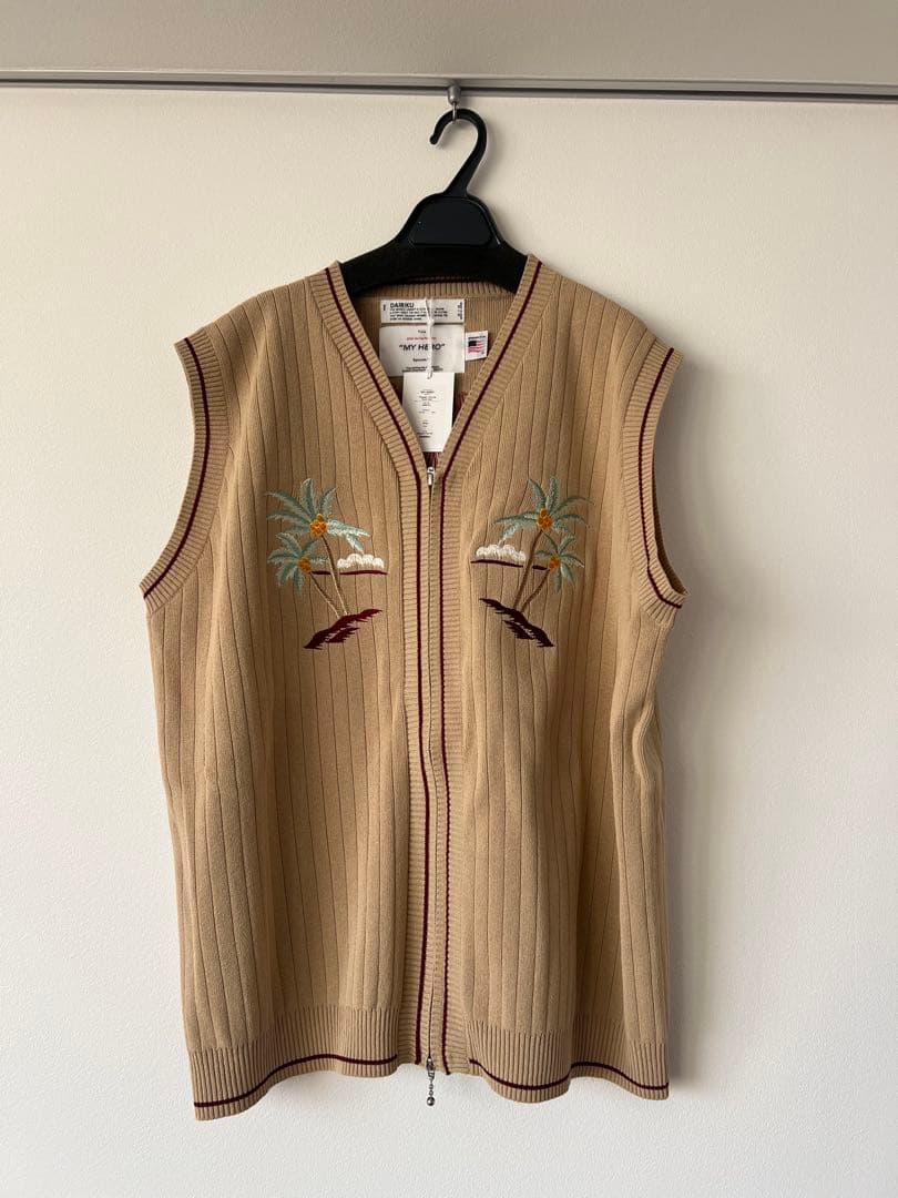 DAIRIKU “Hawaii“ Zip Up Knit Vest