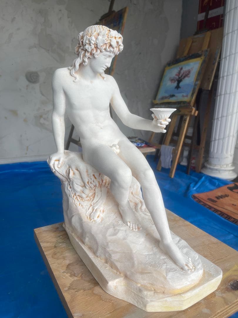 ローマ神話　バックスの像. 高さ39.5см