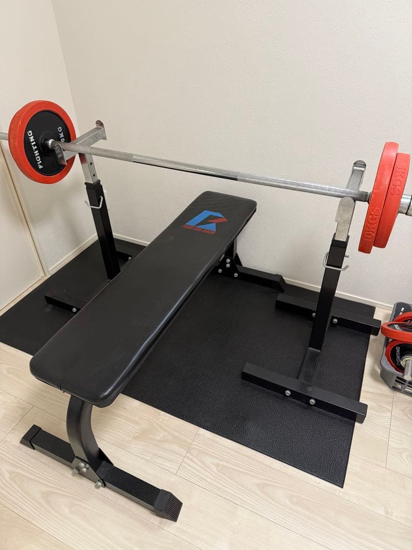 FIGHTING トレーニングベンチとウエイトセット　大阪引き取り限定