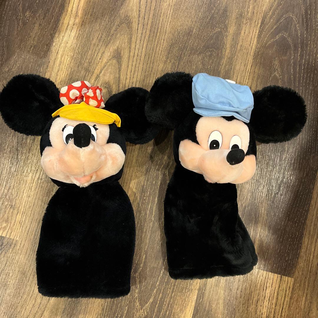 ディズニー ゴルフヘッドカバー ミッキー ミニー ２つセット ゴルフ アメトイ