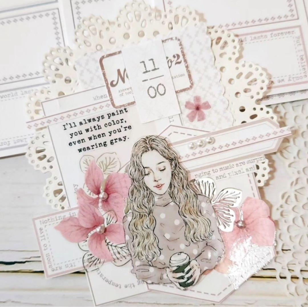 コラージュ素材　紙もの　素材紙　【1405】