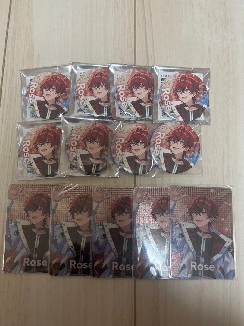 Meteorites Rose ロゼくん 缶バッジとカードセット