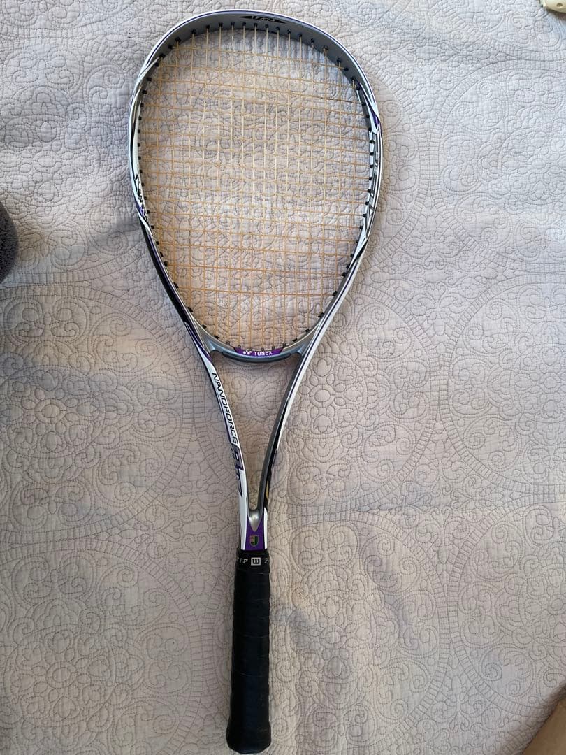 【廃盤レア美品】YONEX NANOFORCE 8V ソフトテニスラケット 紫