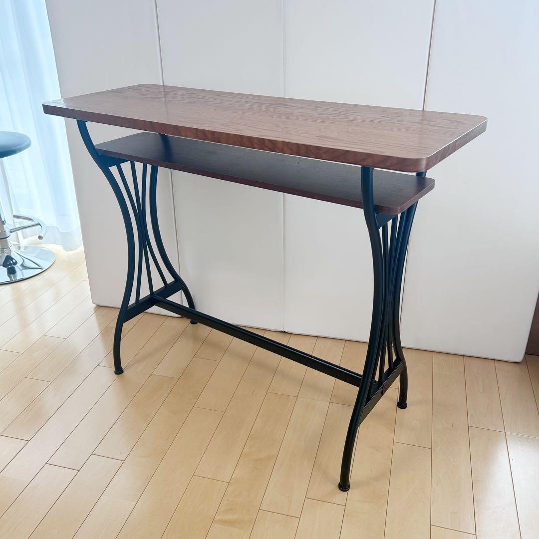 バーカウンター ハイテーブル カウンターテーブル 机 ミッドセンチュリー　カフェ