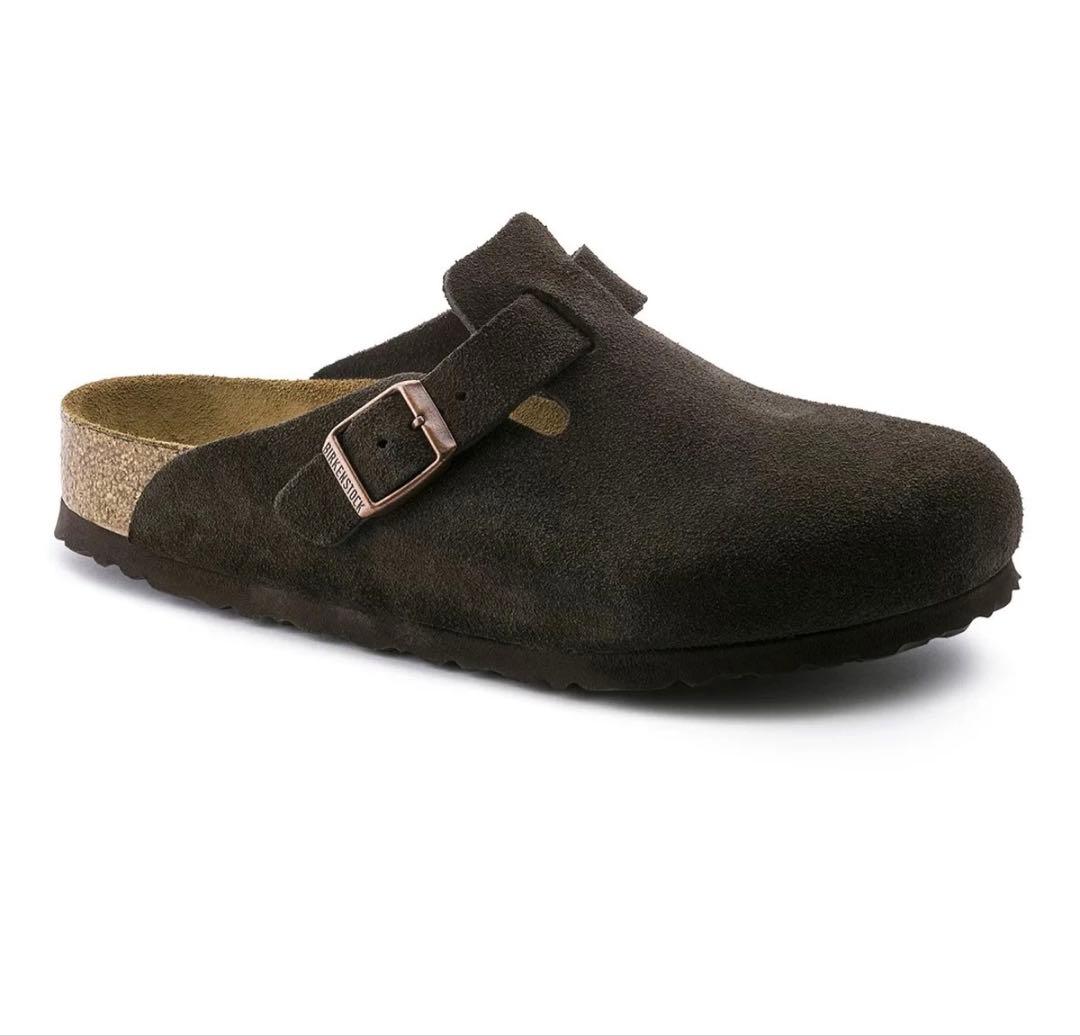 【新品】 ビルケンシュトック ボストン 26cm サボ サンダル モカ スエード