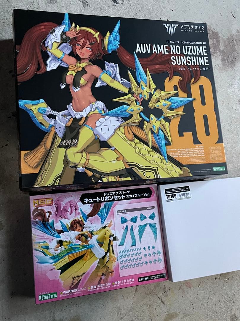 アメノウズメ メガミデバイス リボンと特典(クリアヘアーとフェイス) コトブキヤ