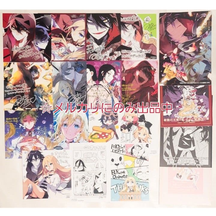 【非売品】 殺戮の天使 特典 19点セット ミニ色紙カード ザック レイ