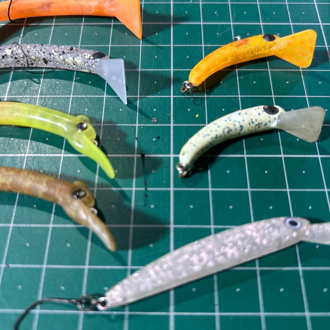 さかさにょろ バックストローク7個セットエリアトラウトフィッシングルアー