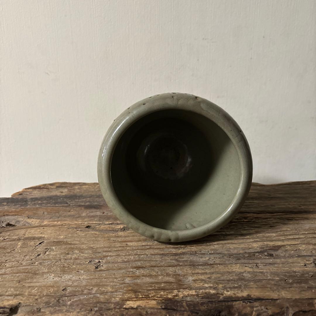 古伊万里青磁水差　江戸　初期　茶道具　抹茶　古民芸　アンティーク　方丈唯心　李朝