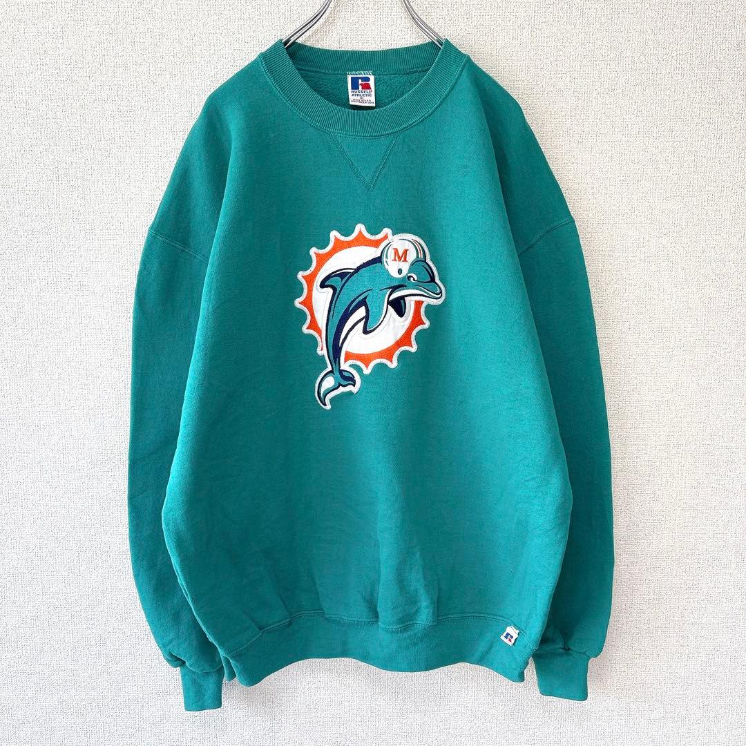 Russell 90s USA製 NFL アメフト　マイアミドルフィンズ　XL