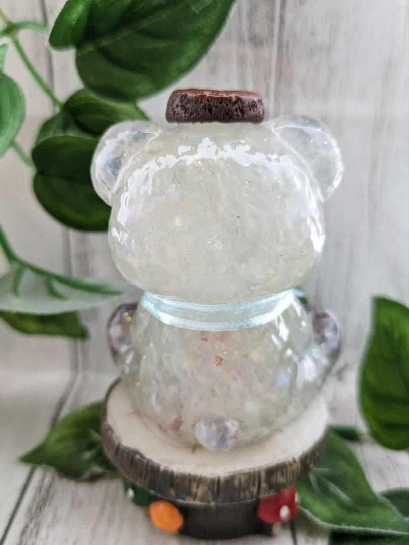 【今年も残り2ヶ月】❶白水晶の干支おうまちゃん形オルゴナイト☆他１点