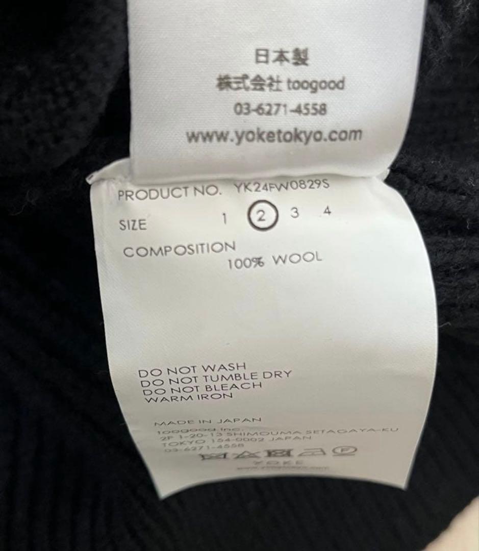 d*d様 YOKE 3/4 FRONT ZIP HIGHNECK RIB セータ