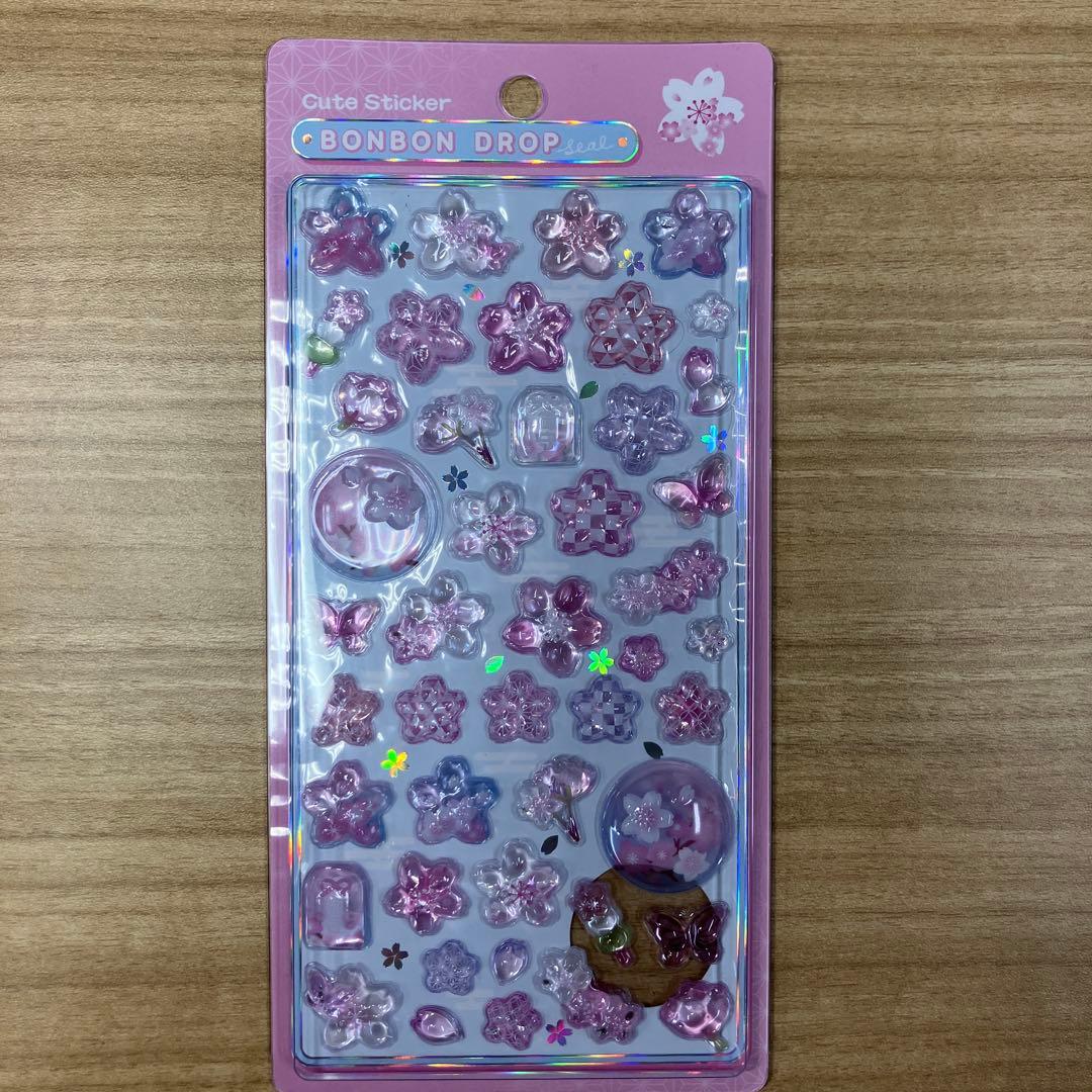 ボンボンドロップシール　新作　和柄　第二弾　8枚コンプリートセット　正規品