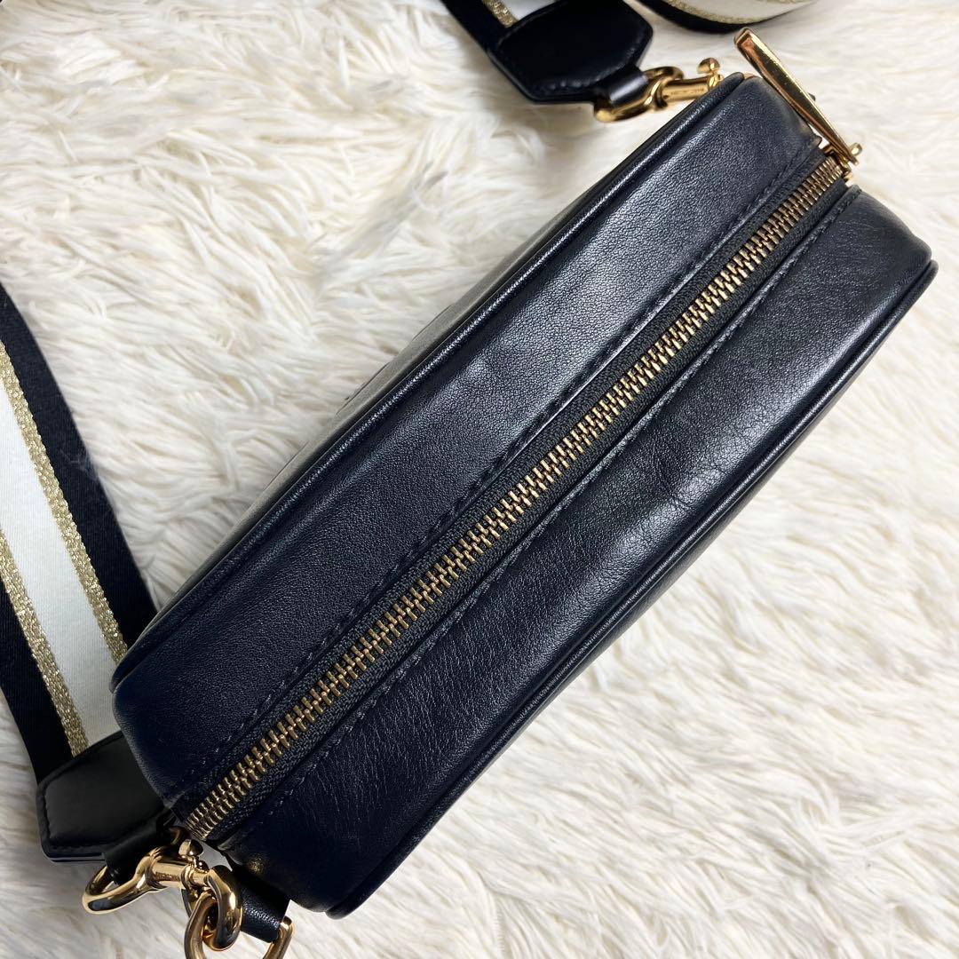 【美品】マークジェイコブス ＊カメラバッグ レザー ブラック