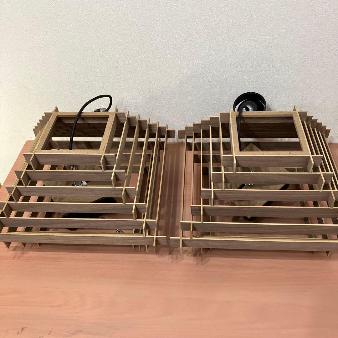 美品未使用2個セットジャンク品　和モダン　和風照明 デザイナーズ ALEXA