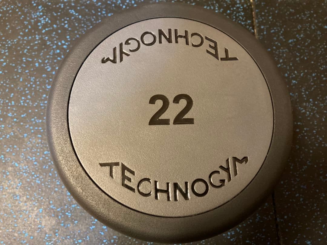 送料込 ②テクノジム 業務用ウレタンダンベル22kg　ivanko irotec