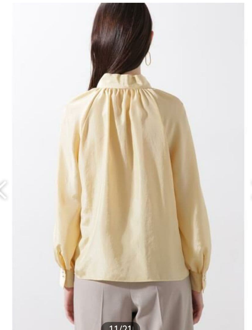 mi新品未使用タグ付きピンキーダイアンラグランボウタイブラウス