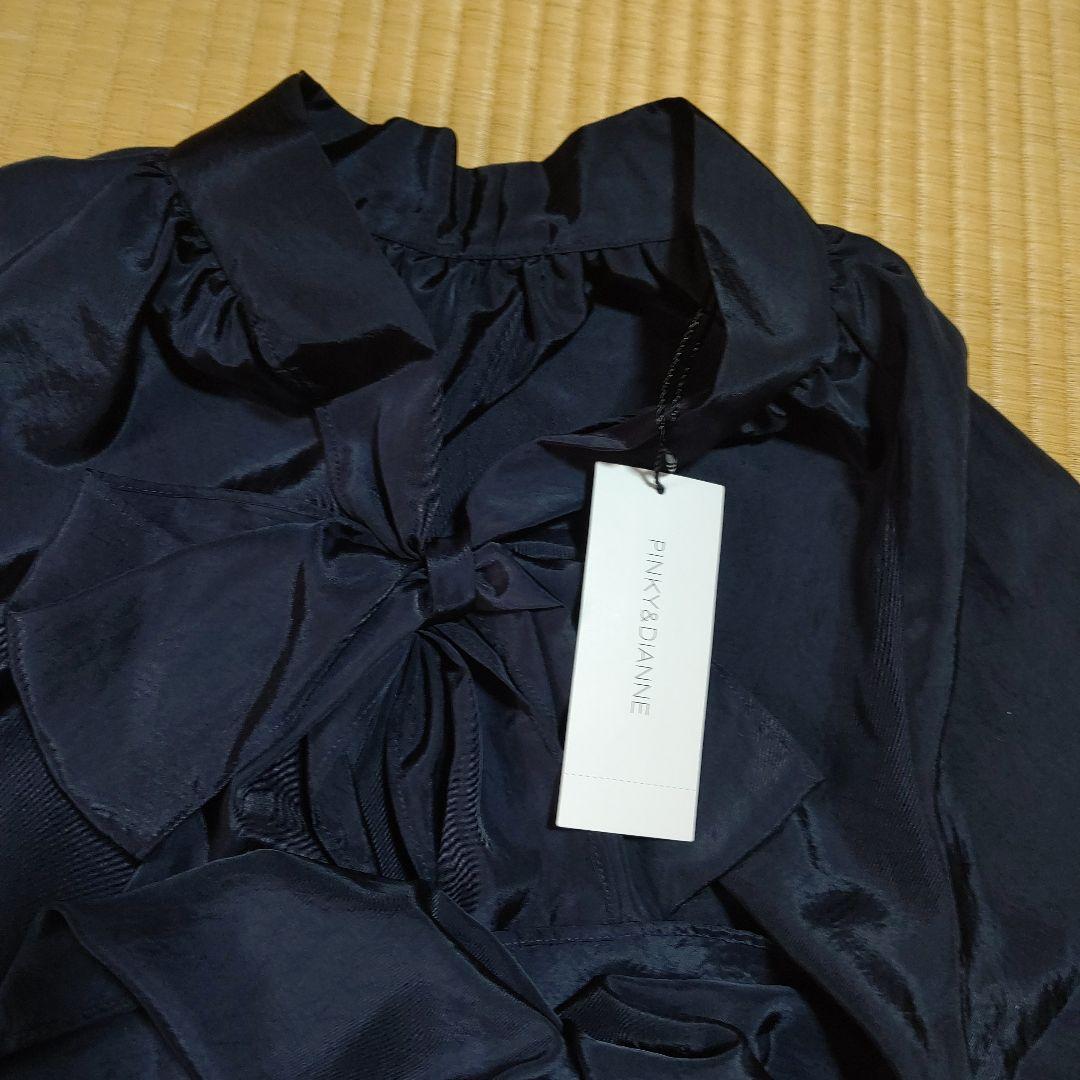 mi新品未使用タグ付きピンキーダイアンラグランボウタイブラウス