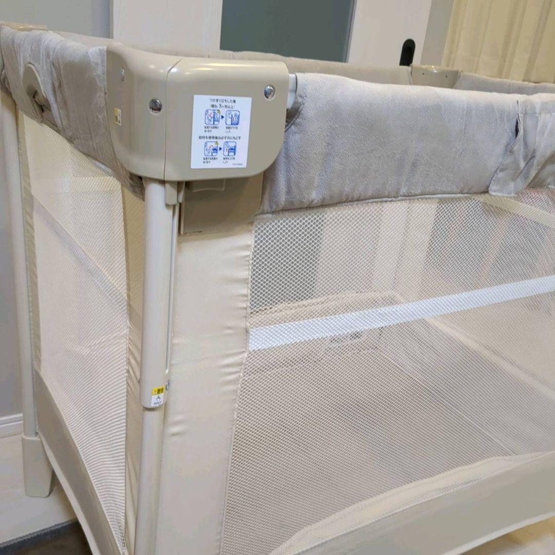 【未使用級】アップリカココネルエアープラスAB　ホワイトベージュ 最上級モデル